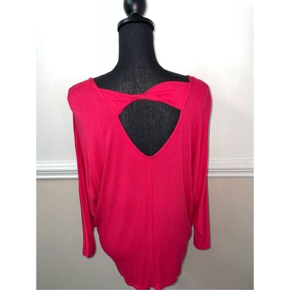 John Paul Richard Hot Pink Blouse Size Medium - Picture 4 of 8